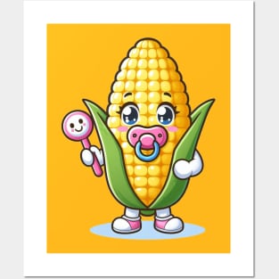 Cute baby corn Posters and Art